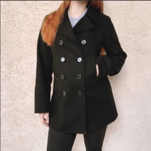 J. Crew Jackets & Blazers - J.Crew Black Wool Button Front Coat